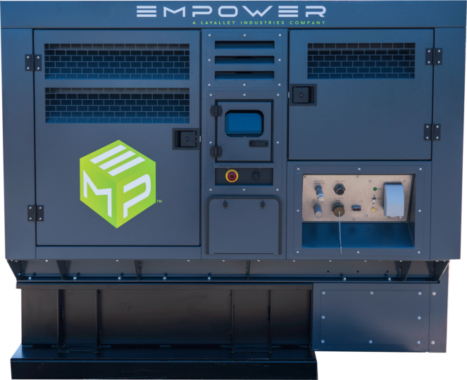 The EMP™40 generator from EMPOWER™ in a side profile view.